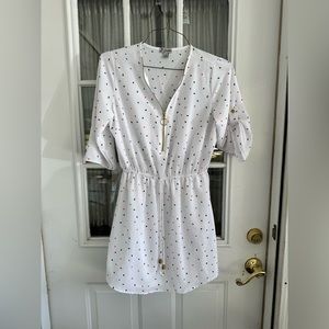 J for Justify White Confetti Medium Dress
